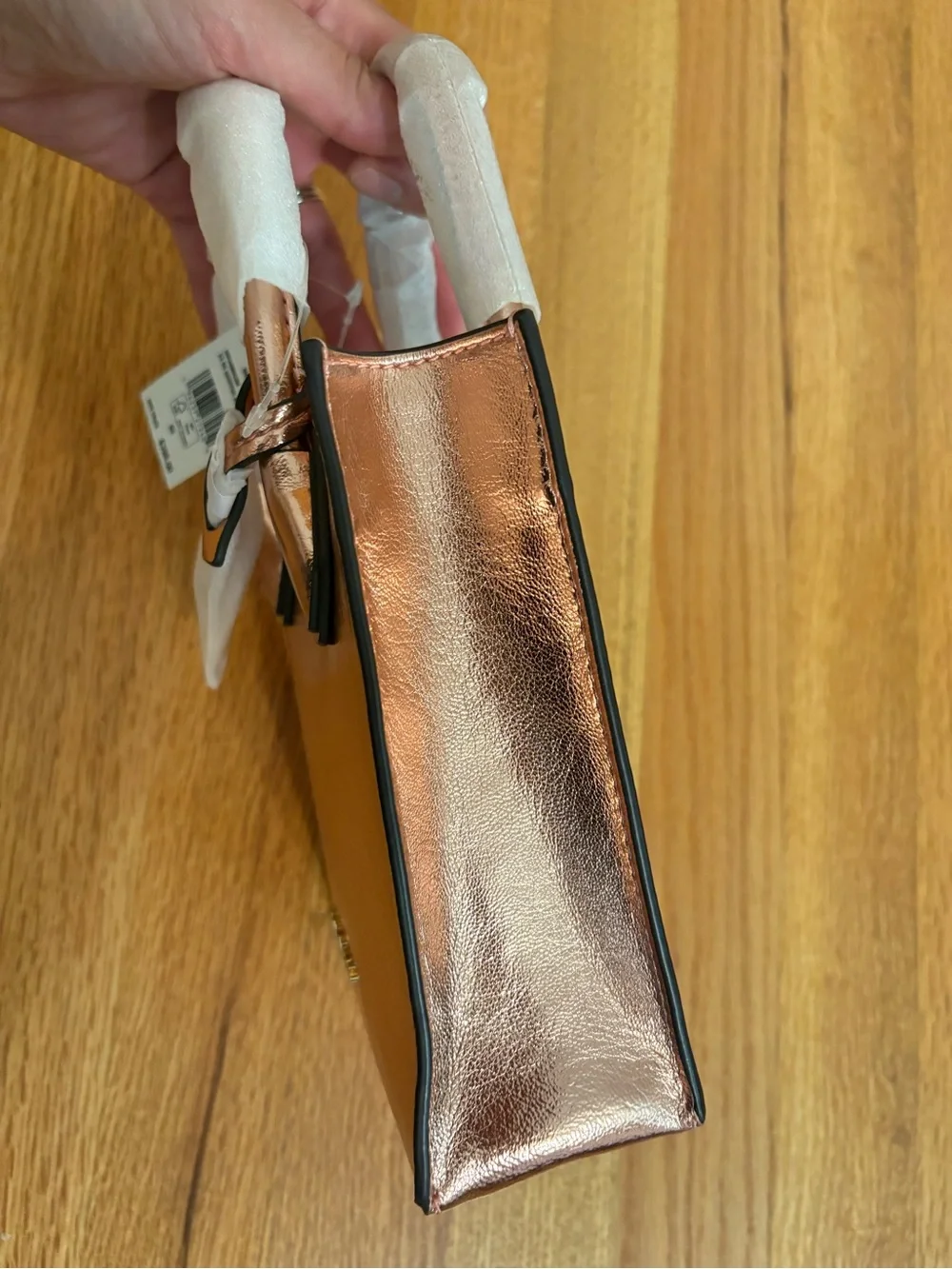 NWT Michael Kors XS Rose Gold Metallic & NWOT Burgundy Crossbody Set
